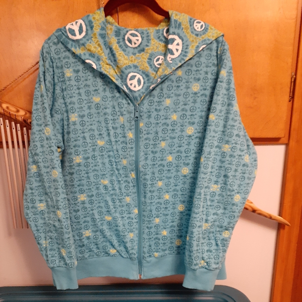Ladies reversible hoodie size large $17 - Picture 2 of 3